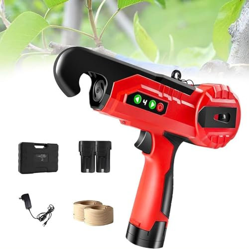 ExoticaBlend Machine à Attacher Les Plantes Électriques, Machine à Attacher Les Plantes, Machine à Attacher Les Vignes, Outil de Jardinage, Pistolet à Ruban pour Raisins, Tomates, Légumes et Fleurs