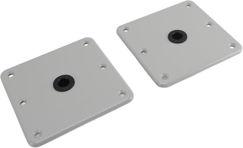 Bewinner Bootssitzbasis, Bootssitzsockel aus Aluminium mit 3/4-Zoll-Stiftpfostensockel, Robuster Bootssitzsockel für Bootssattelpfosten, Bootssitzhalterung Zur Installation von Bootssitzen