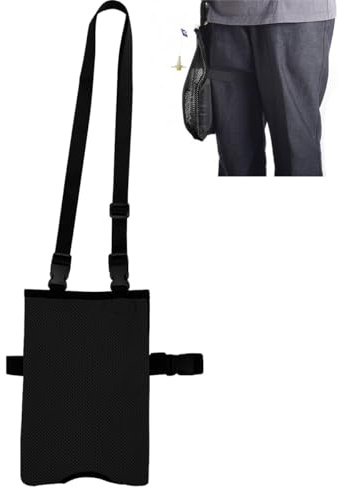 DOERDO DD Catheter Bag Cover, Black | Nylon, Portable, Bile Drainage Bag, For Standard 2000ml Urine Bags