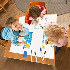 Whiteboardfolie | 6 Formate | selbstklebend & magnetisch | Weißwandtafel | Whiteboard | Schreibtafel | Wandfolie | Multifunktionsfolie | Magnettafel Farbe: Weiß (50 x 30 cm)