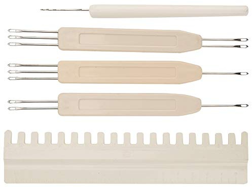 Nadelschieber-Transfer-Werkzeug-Set für Strickmaschinen KH581 KH811 KH821, 4,5 mm Stichset, Metall und Kunststoff, anwendbar für KH831, KH851, KH860, 16,6 cm, 3,5 cm Größe