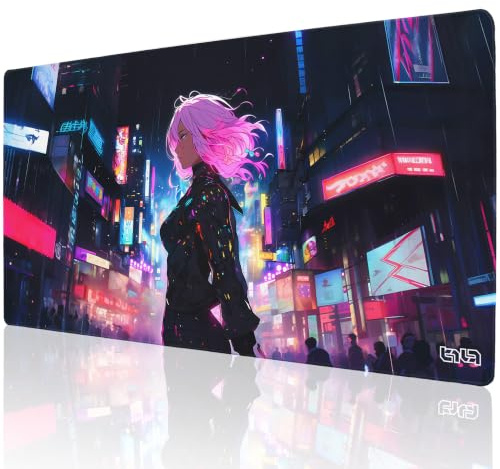 Tilt Gaming Mauspad 1000x500 mm - 4 mm rutschfeste Schreibtischunterlage Groß - Speed-Oberfläche & HD-Druck - Maschinenwaschbar Mousepad XXL für Gaming und Büro - Pink Future Desk Mat