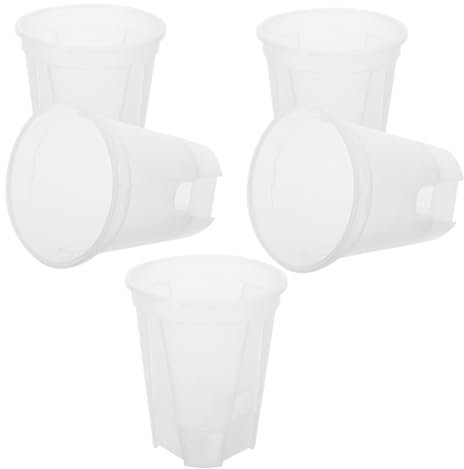 BESPORTBLE 5pcs Self Priming Lazy Basin Planter Box Watering System for Indoor Plant Decorative Flower Pots for Home Office School