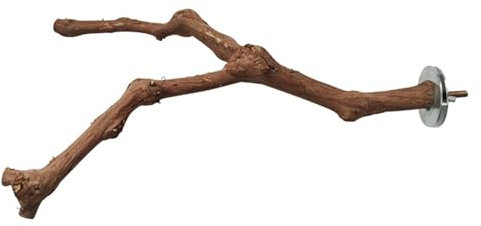 Perchoir à oiseaux en bois de vigne – Branche d'oiseau en bois, bâton debout pour perruche | Bâtons d'escalade naturels pour oiseaux debout, accessoires pour perruche