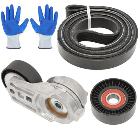39269 Engine Serpentine Belt Tensioner Idler Pulley Kit fits Wrangler 3.8L V6 2007 2008 2009 2010 2011 Belt Tensioner with Pulley Kit Set Replaces 89033, 5080243AA