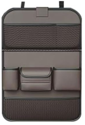 JINGXINXUE Auto Rücksitz Organizer für Mini Countryman Clubman Paceman, Rückenlehnenschutz Autositz Rücken Aufbewahrungstasche Faltbarer Tischablage ZubehöR,B/Brown