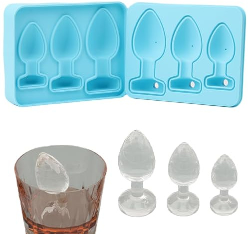 Silikon Eiswürfelform, Lustige Eiswürfelform aus Silikon, Ice Cube Mold, Streich Eiswürfel Silikonform, Wiederverwendbare Mehrzweck Eiswürfelformen für Eis, Whiskey, Cocktail, Saft, Kaffee