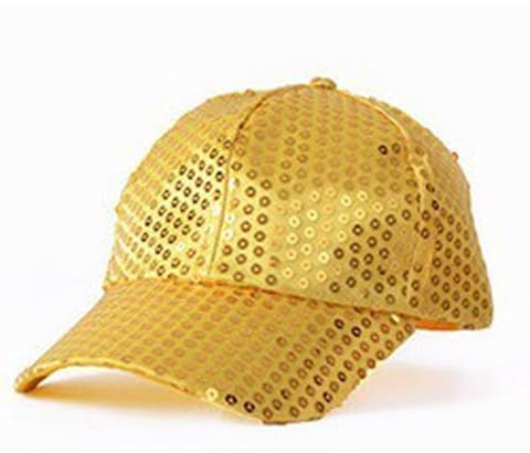 Glitzer Hut Baseball Partyhüte für Damen und Herren, Erwachsene Unisex Pailletten Hut Baseball Cap Baseballkappe Glitzerhut für Karneval Mottoparty Disco Verkleidung Hip Hop