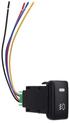 Interruttore a Pulsante 12V a 4 Poli Indicatori LED Lampada Fendinebbia DRL Barra Luminosa per FJ Cruiser Tundra