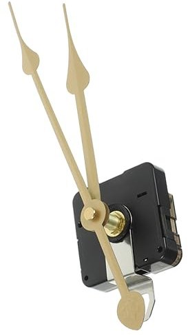 HOMSFOU 1 Jeu Grand Kit De Mécanisme D'horloge Horloge Murale Radiocommandée Pièces D'horloge Murale Numérique Horloge Radio-pilotée Horloges Haut-Parleur Réveil Simple Golden Plastique