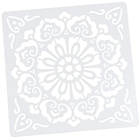 DIYEAH 16stücke Teilige Mandala-zeichenvorlagen Blumen-malvorlagen Für Junge Mädchen Kunststoff-malvorlagen Mandala-malvorlagen Leicht Zu Tragen