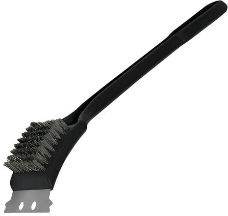 ZINNIAUK BBQ Cleaning Brush – Heavy-Duty Grill Cleaner for All BBQ Grills, Easy-to-Store Handy Tool for Commercial Kitchen & Home Use, Removes Grease, Burnt Food and Buildup Easily