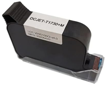 Lot de 3 cartouches d'encre à solvant pour imprimante à jet d'encre portable T1730M pour la production d'étiquettes de codes-barres