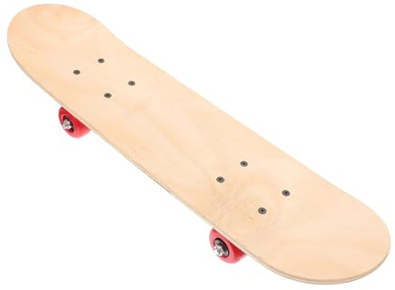 Toyvian Blanko Skateboarddeck, Lackierbar, Braun für Kinder | 1 Stück, Kinderfreundlich zum Gestalten, Geschenk zu Weihnachten oder Geburtstag