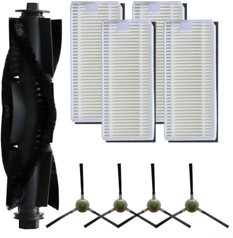 MeevrgR Robot aspirapolvere kit di ricambio per Lefant U180/M1/M2 Pro/M2 Plus/LS1/N3 per OKP K8/K7 spazzola principale + spazzole laterali + filtri (A)