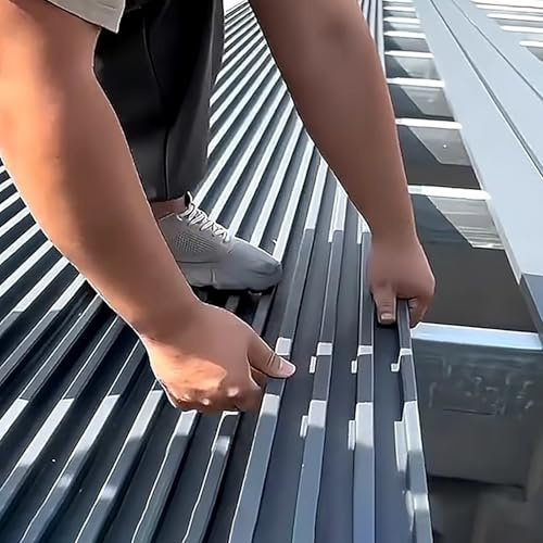 Metal Roofing Sheets - Durable Corrugated Panels for Mobile Homes & Gazebos, Ideal Hard Top Roof Replacement with Foam Board Insulation for Chicken Coops & Sheds