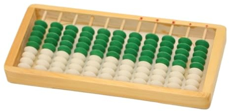 Abacus Jeu Boulier Chinois En Bois À 11 Chiffres Et 9 Perles, Outil De Calcul For L'éducation, L'école Le Bureau Aide au Calcul