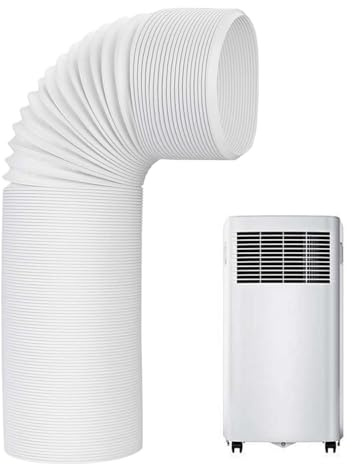 Tuyau d'évacuation portable pour climatiseur portable, tuyau de rechange pour climatiseurs portables, tuyau de ventilation pour appareils au sol, montage sur fenêtre, terrasse et passage mural