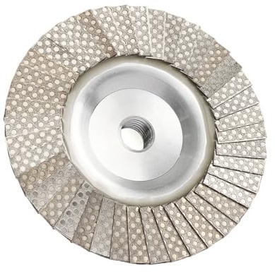 Disco lamellare diamantato da 4 pollici con filettatura M14 o adattatore in metallo da 5/8-11, mola abrasiva elettrolitica diamantata, disco lamellare, utensile abrasivo(5-8-11,120)