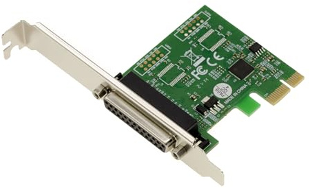 KALEA-INFORMATIQUE PCI Express PCIe Controller-Karte Parallel IEEE1284 LPT mit ASIX Chipsatz. SPP ECP-Unterstützung, Low- und High-Profile-Winkel.