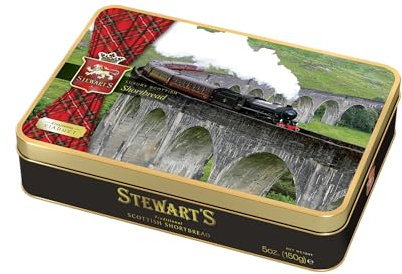 Stewart's - Glenfinnan Viaduct Shortbread Gifting Tin (150g) - Traditionally Made Luxury Scottish Shortbread, Delicious Melt-In-Mouth Biscuits, Ideal Collectable Treat to Share, 40 Years Heritage