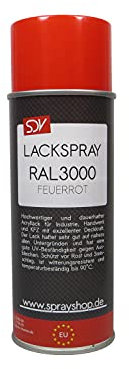 SDV Chemie Lackspray RAL 3000 FEUERROT 3x 400ml glänzend Acryllack