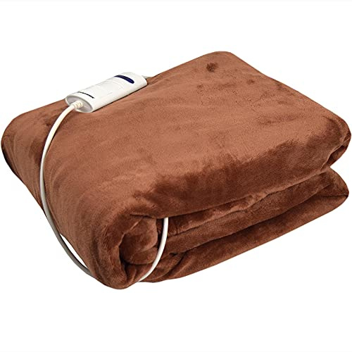 Syntrox Germany elektrische Heizdecke 180x130 cm mit 6 Temperaturstufen Wärmeunterbett Kuscheldecke XXL extra große, besonders kuschlige Wärmedecke 160 Watt HD-160W Anchorage