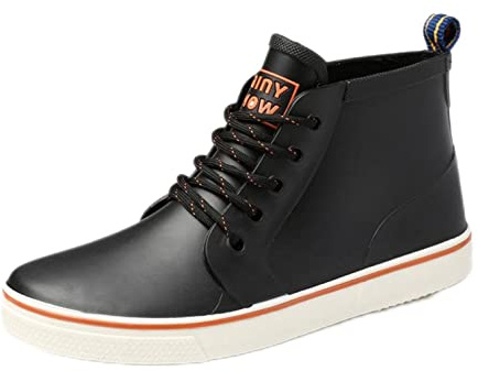 Moudn Botas de Agua Mujer Impermeables Lluvia Chelsea Botines Goma Tobillo Wellington Botas Antideslizante