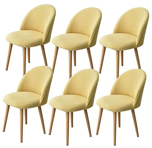 Schalenstuhl Bezug Stuhlhussen Stretch Stuhlbezug 1/2/4/6er Set Moderne StuhlüBerzug Abnehmbar Waschbar Spannbezug Für EsszimmerstüHle Schwingstuhl Hochzeit Büro Bankette Partys Deko