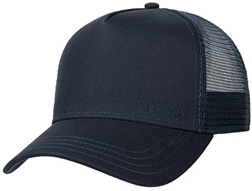 Stetson Classic Cotton Trucker Cap Herren Damen Mesh Baseballcap Baumwolle Frühjahr Sommer dunkelblau One Size