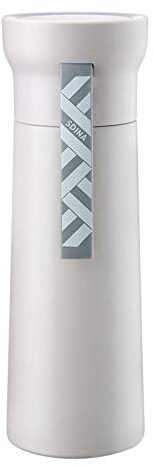 Bicchieri da vino Thermos in acciaio inox semplice e compatto portatile per acqua dolce arte tazza @ cielo blu - 370 ml, colore: grigio neutro - 370 ml (colore: grigio neutro - 370 ml)