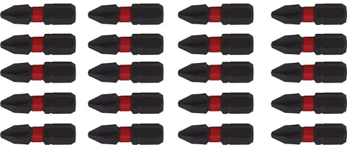 CRAFTSMAN Schlagzähigkeit, 20 Stück, 2,5 cm Phillips #2 Schraubendreher-Bits (CMAF31PH220)