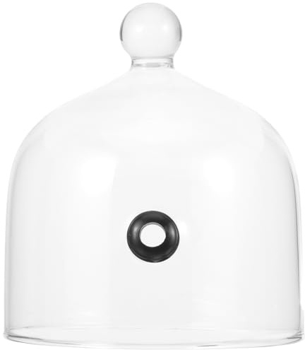 LIFKOME Copertura Trasparente per Cibo in Cloche per Torte E Dessert Accessorio da Cucina per Presentazione E Affumicatura di Piatti Ideale per Pane Frutta E Altri Alimenti