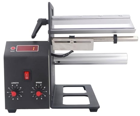 Fockety Etikettenspender, Elektronisch Gesteuerter Automatischer Etikettenspender, 4–160 Mm Breite, Vielseitige Digitale Anzeige für Spielzeugaufkleber (EU-Stecker 220 VAC 50 Hz)