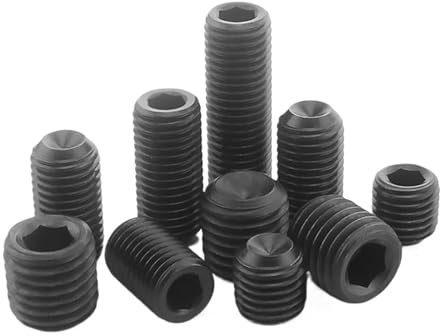 10 teile/los Gewindestift ohne Kopf M2,5 Carbon Stahl Innensechskant Stellschraube Härte 12,9 Grade (Color : 6mm x10pcs, Size : M2.5)