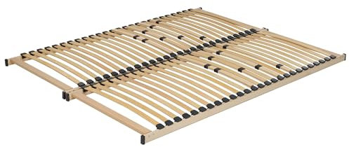 EU King Size Slatted Bed Base 5ft3 Wooden Frame with Sprung Slats Vouziers