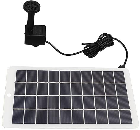 Solarbetriebene Wasserpumpe, Solarbrunnenpumpe, Professionelle, Hocheffiziente Solarbetriebene Wasserpumpe für den Außenbereich, Garten, Terrasse, 4 W, 5 V