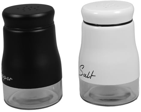 OSOLADY 2stücke Gewürzflaschen Aus Mit Halter Tragbare Salz Und Pfeffermühle Vielseitige Gewürzspender Für Küche Und Camping Reusable Leicht Und Praktisch