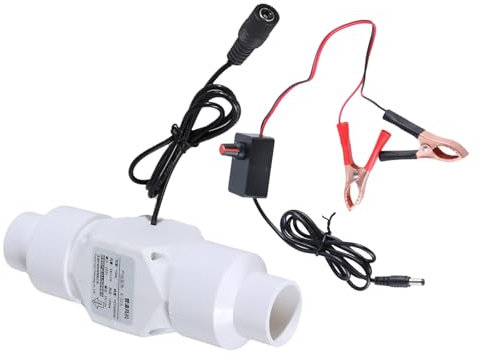 AYPOHU 12V Quiet Inline Duct Exhaust Fan, Industrial Fan, Bathroom & Kitchen Ventilation Fan, 20mm-46mm, Adjustable Speed, Dual Function (Exhaust & Intake), Low Noise, 10W, 167000RPM, 12V DC