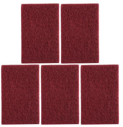 Bojueshaw 5pcs Dish Scrubber Pads,Scouring Pad Scotched Abrasive,Heavy Duty Scouring Pads,Cleaning Scouring Pads for Kitchen,Dishes,Bathroom,Household