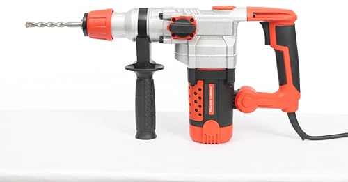 2200W Multifunctional Electric Hammer Drill 220V Heavy Duty Demolition Concrete Breaker Power Drill Corded Hammer Breaker with Copper Motor Suitable for TV Installation Curtain Installation