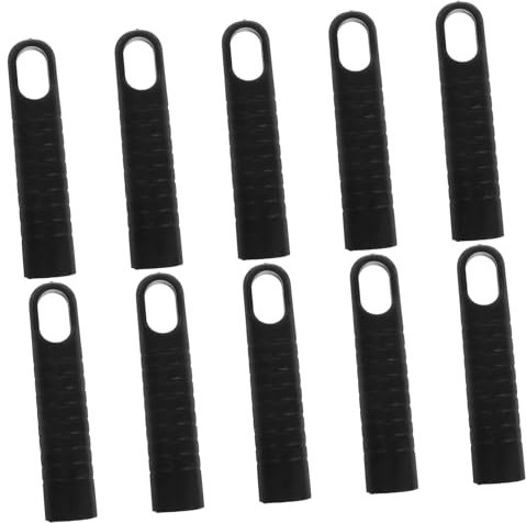 Ciieeo Broom Handle Grips and Mop End Caps Plastic Replacement Accessories 25mm Diameter Sturdy Mop Stick Handle Grip with Hanging Hole for Home Cleaning 10pcs Set