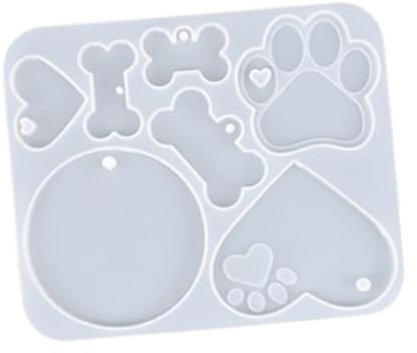 F Fityle -Hundemarke-Modell, DIY-Epoxidharz-Modell, süßes dekoratives kreatives Werkzeug, vielseitiges Geschenk-Dekor, handgefertigte DIY-Projekte,