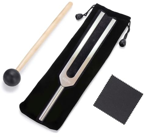 MoResolune Stimmgabel mit 432 Hz für heilendes Klanginstrument | Klangheilungstherapie, reduziert Stress und Angst, 423 Hz, Aluminiumlegierung, Energie-Yoga-Stimmgabel