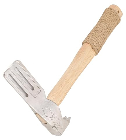 Cocoarm Magnetic Roofing Hammer, 17oz Multifunctional Roof Hatchet with Built-in Nail Claw Sliding and Utility Knife for Quick Installation of Roofing Nails and Felt Caps