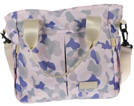 Milisten Wickeltasche Modische Babypflegetasche für Babyflaschen aus Nylon mit Getrennten Fächern und Kleidung für Mama zum Täglichen Gebrauch