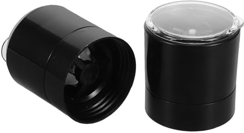 MUELODSIC 2pcs Stainless Steel Grinder Caps for Salt Pepper Mills Adjustable Top Covers Replacement Lids for Kitchen Spice Shakers Compact Design for Sea Salt Pepper Grinder