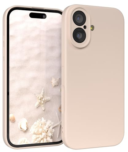 EAZY CASE - Silikonfodral för iPhone 17 Silikonfodral Mjukt stötsäkert mobilskal iPhone 17 Skyddsfodral med kameraskydd Tunt Premium skyddsfodral TPU Telefonstötfångare i Taupe