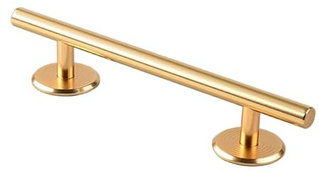 Qectial Metall Fingerboard Rampe, Tolles Trainingszubehör, Mini Fingerboard Rail, Partyartikel, Gold 20cm