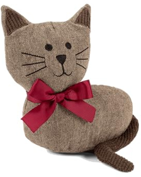 TrendPet Türstopper, Stopper für Fenster und Türen, tierische Türstopper, gefüllt mit 1Kg Sand, dekorativ (Katze Kira)